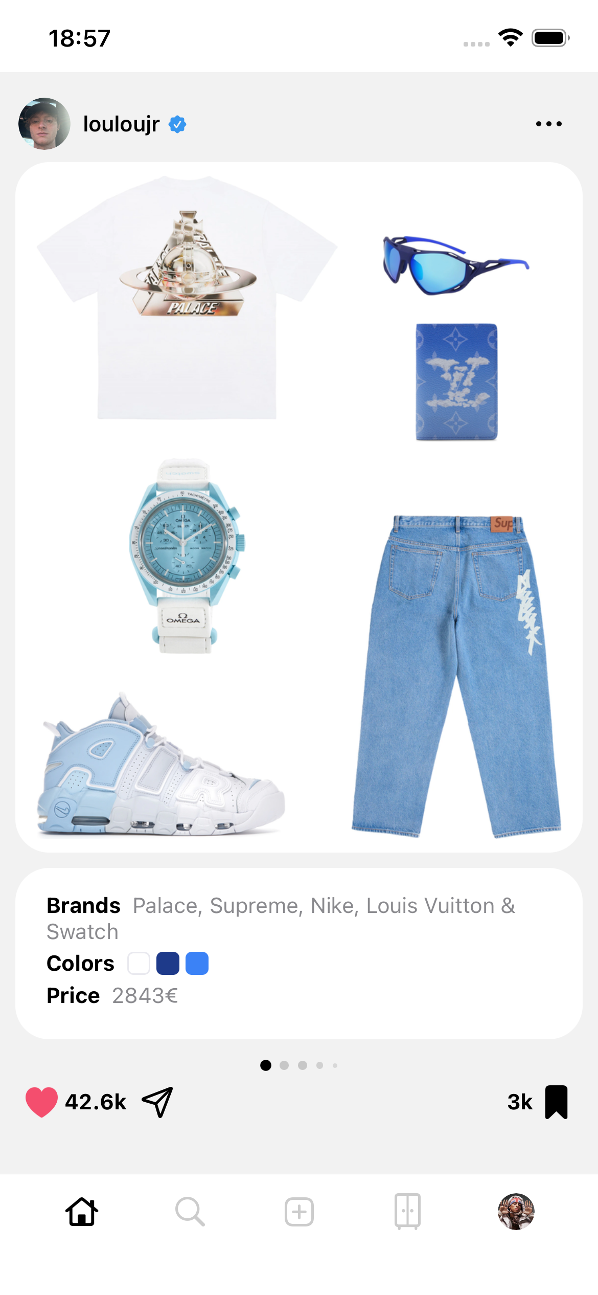 Outfitery app - Outfit view